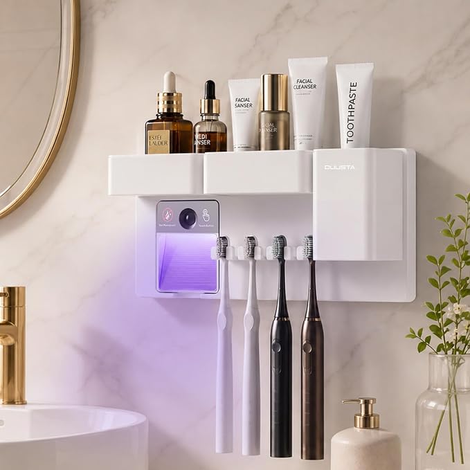 Toothbrush Holders for Bathrooms Toothbrush Holders Wall Mounted - Image 3