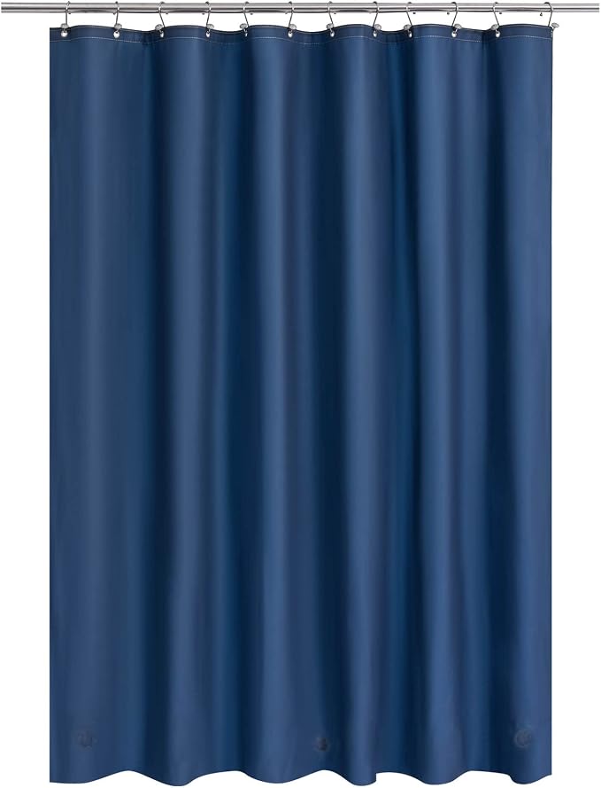 Barossa Design Navy Blue Shower Curtain Liner Standard Size by BarossaDesign