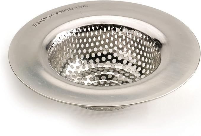 RSVP International Endurance® Stainless Steel Large Sink Strainer, 4.5" | Traps by RSVPInternational