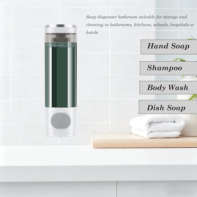 10oz/300ml Single Manual Wall Mounted Soap Dispenser - Image 6