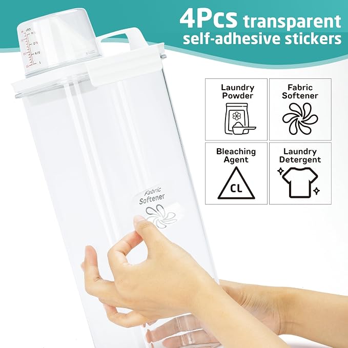 Laundry Detergent Dispenser-2 Pack, 98 oz Detergent Dispenser - Image 2