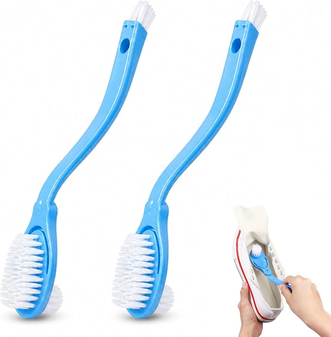 2Pcs 10in Shoes Cleaning Brushes, Double Sided Shoe Sole Cleaner Insider Shoe by ISKYBOB