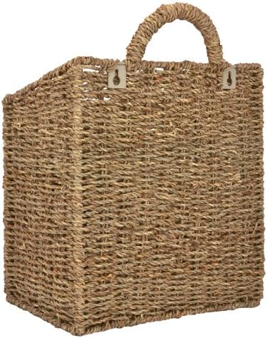 MyGift 12.5 Inch Large Wall Storage Basket Hanging Magazine Mail Organizer - Image 4