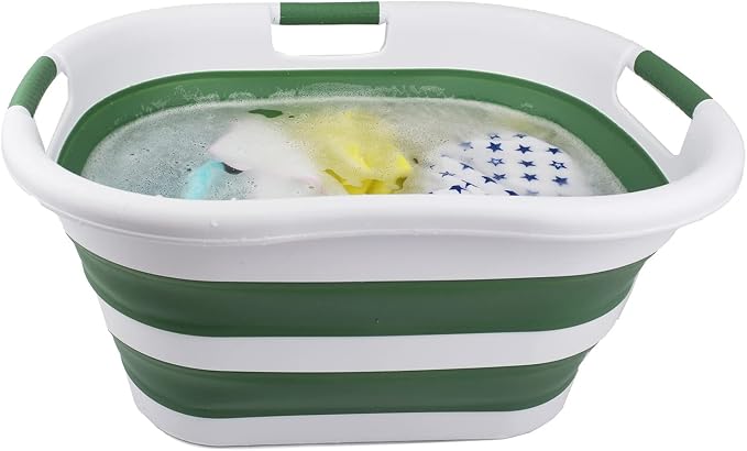 SAMMART 40L Collapsible Plastic Laundry Basket - Image 5