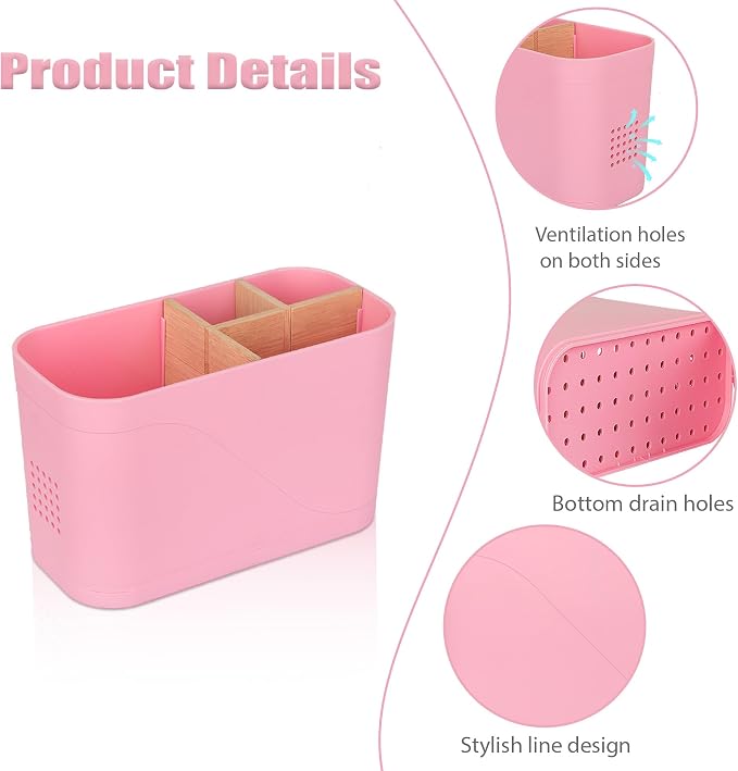Toothbrush and Toothpaste Holder, 4 Slots, Kids Electric Tooth Brush Organizer - Image 3
