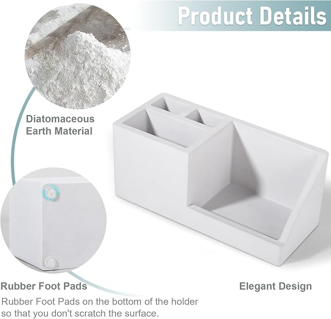 Diatomite Toothbrush Holders Toothpaste Organizer - Image 5