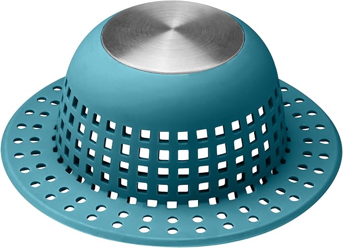 Aluvor Shower Drain Hair Catcher Bathtub Drain Cover Sink Drain Protector | by SayGoodbyetoHairClogging