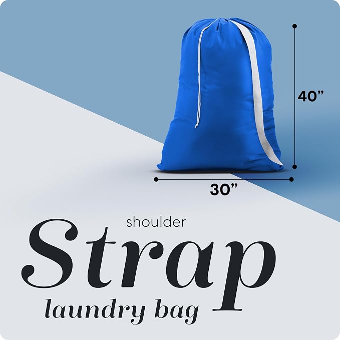 Handy Laundry Bag with Shoulder Strap 30"x40", Extra Large - Image 2