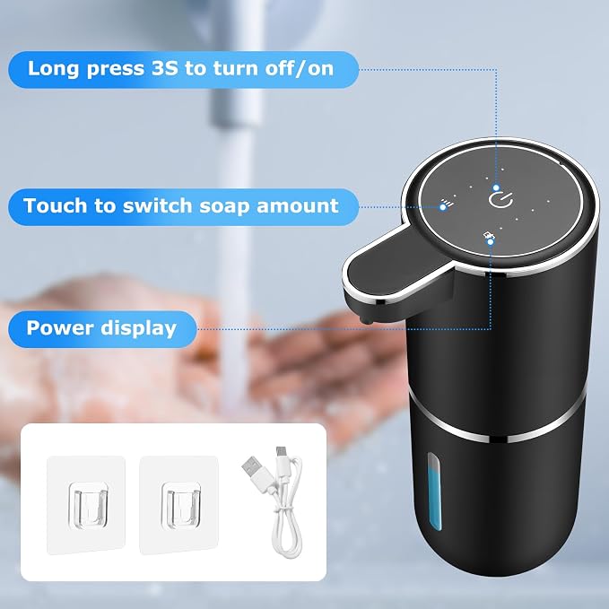 VZZNN 2 Pack Automatic Soap Dispenser, Automatic Liquid Soap Dispenser Touchless - Image 2