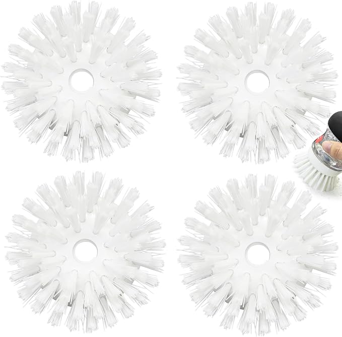 Palm Brush Refills for OXO Soap Dispensing Dish Brush | 4 Pack Cleaning by Shadowgallery