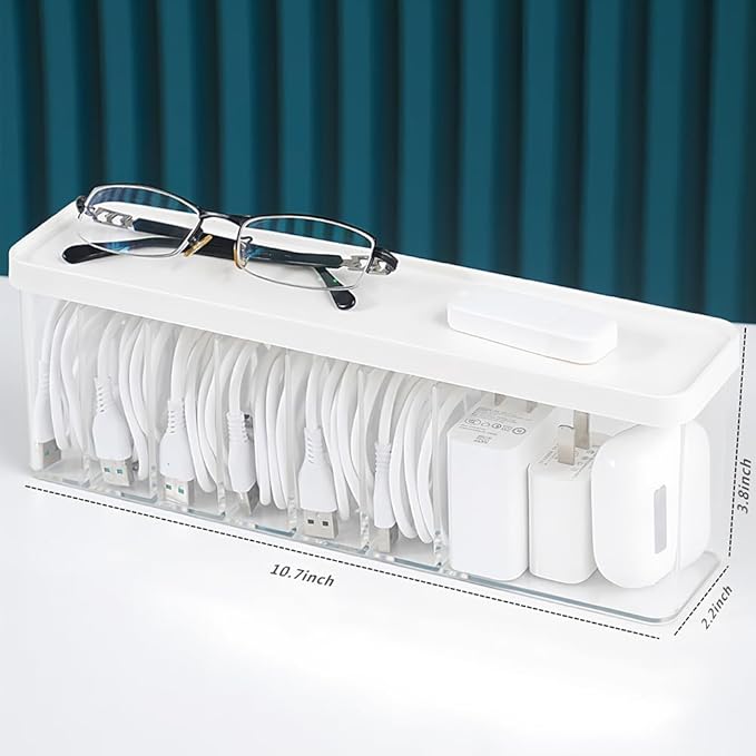 Charger Cable Cord Storage Organizer Box - Image 2