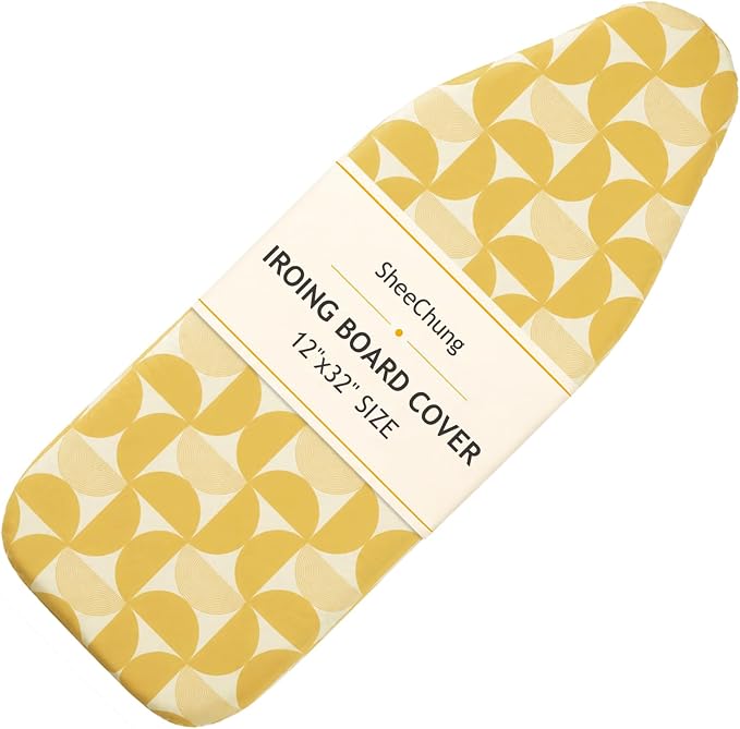 SheeChung Small Ironing Board Cover and Pad 12.5"x32", Heat Resistance Cover by SheeChung