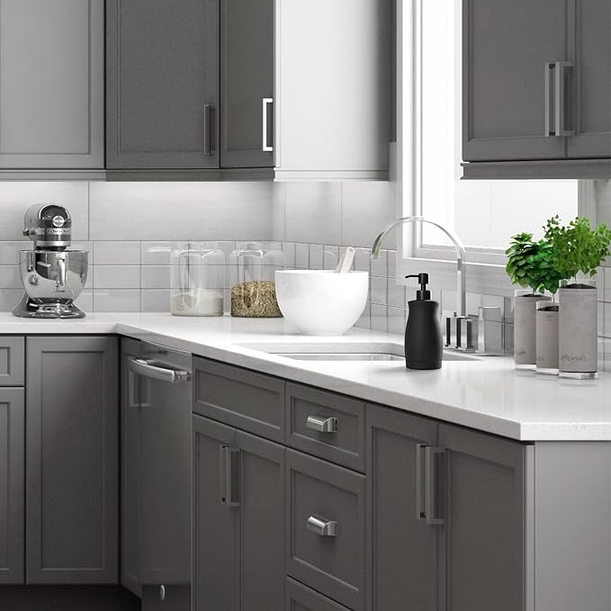 Stainless Steel Countertop Matte Black Soap Dispenser Liquid Bottle - Image 5