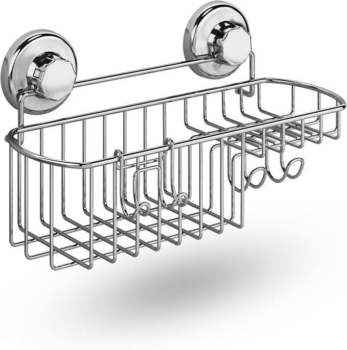 HASKO Suction Cup Shower Caddy Basket by HASKOaccessories