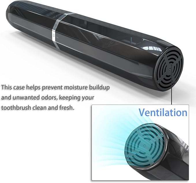Long Ventilated Electric Toothbrush Travel Case, Portable Holder, Fits Most - Image 7