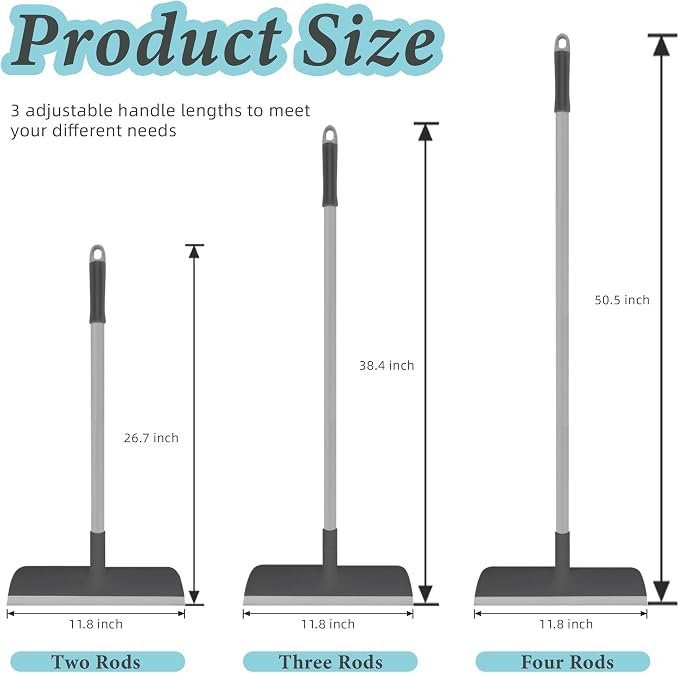 Floor Scrub Brush for Cleaning Bathroom, Garage and Deck | Adjustable Long - Image 2