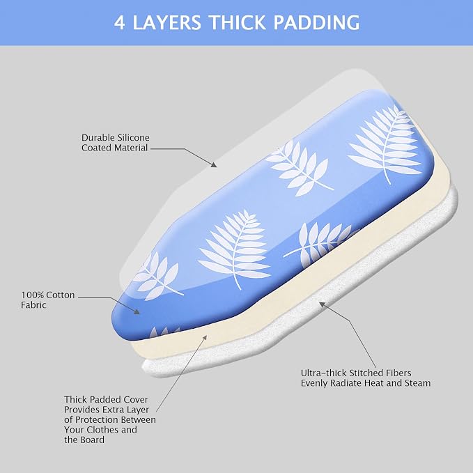 Ironing Board Cover and Pad 15"x54", Thick Ironing Board Cover Standard Size - Image 5