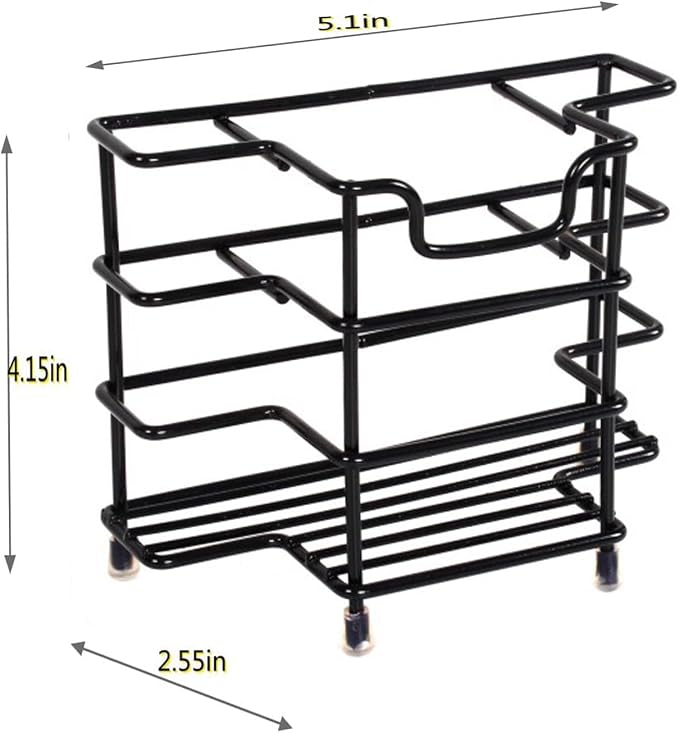 Toothbrush Holders for Bathroom, 3-Slot Black | Wall-mounted Hygienic Bathroom - Image 5
