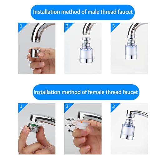 360-Degree Rotating Faucet Filter Sink Water Faucet Filter Water Purifier - Image 4