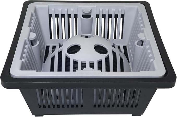 RectorSeal Guardian Drain Lock GDLDUO4500BSKS Duo 2-in-1 Basket Square Commercial Floor Sink Strainer, 8.5 Inch