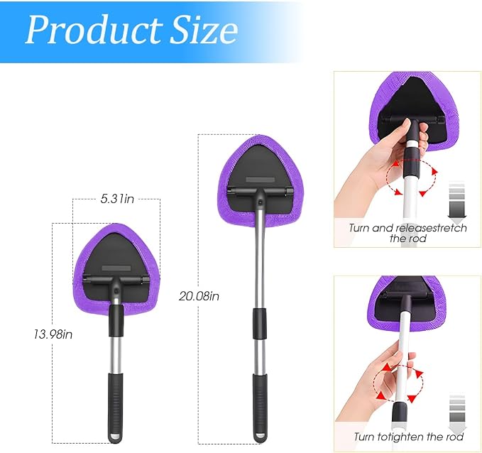 Extendable Car Windshield Cleaning Tool - Image 2