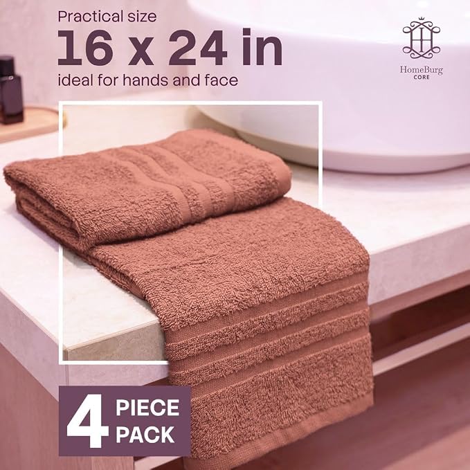 CORE 4-Piece Cotton Hand Towels - Image 2