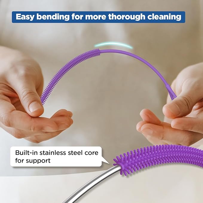 YOTIME Silicone Straw Cleaner Brush - Image 4