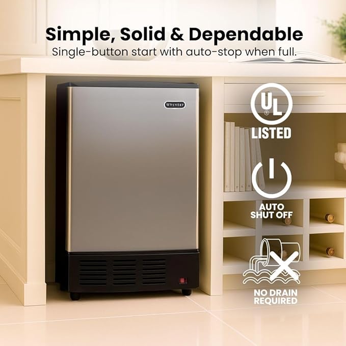 Whynter UIM-155 Stainless Steel Built-In Ice Maker