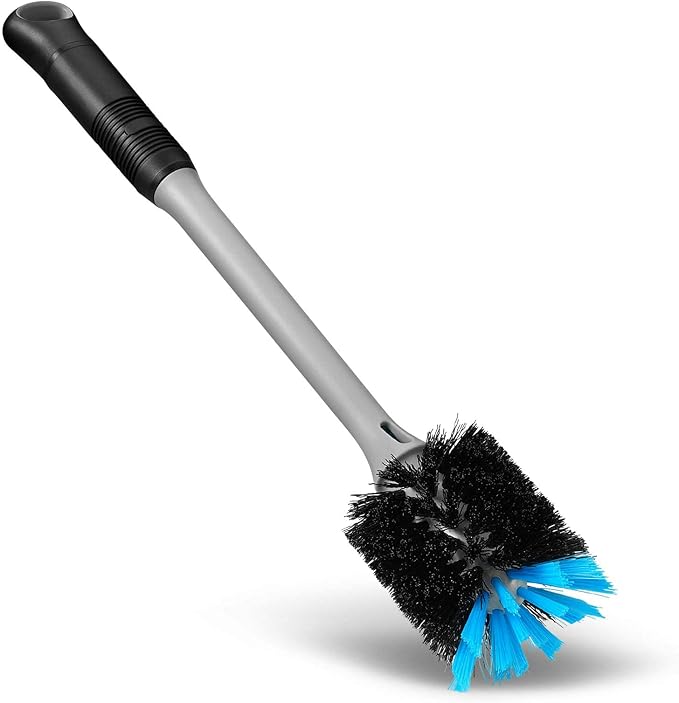 MOSOLAN 2-in-1 Bottle Brush and Straw Cleaner Brush, 1 Pack | Long Handle Water - Image 3