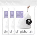 simplehuman Code P 60 Count Custom Fit Liners, Drawstring Kitchen Trash Bags by Unknown
