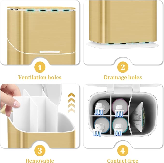 GFWARE Gold Electric Toothbrush Holder - Image 6