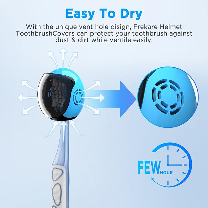 Frekare Toothbrush Covers Caps Brush Pod Case Protector - Image 3