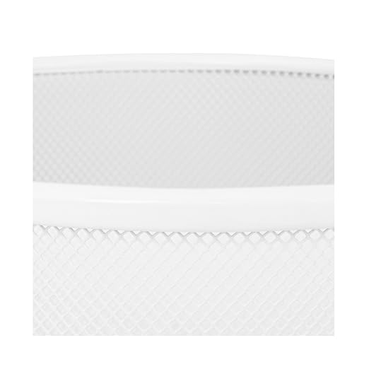 2-Pack 6-Gallon Round Steel Mesh Trash Can, Recycling Wastebasket - Image 4