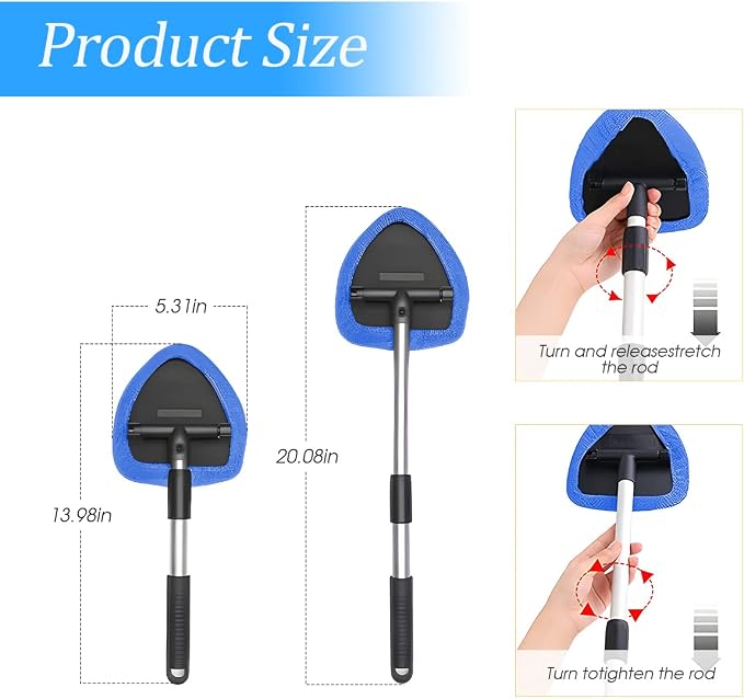 Extendable Car Windshield Cleaning Tool - Image 2