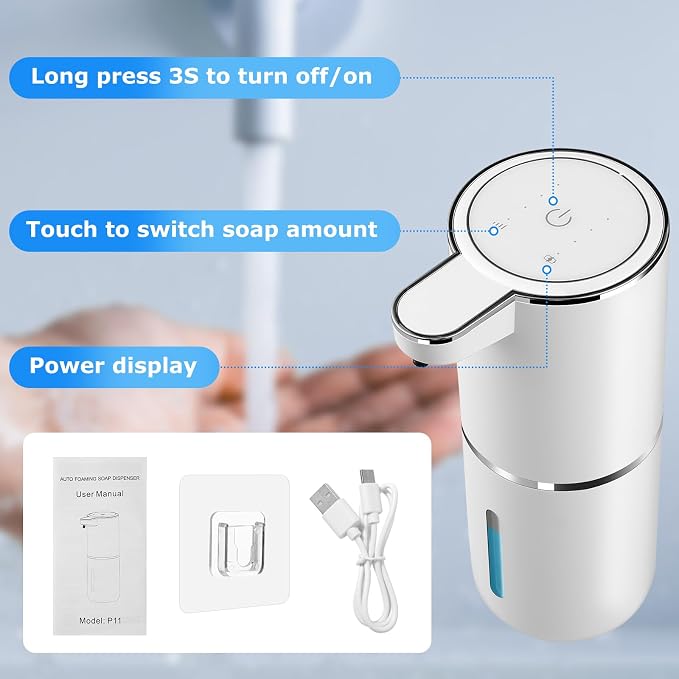 2 Pack Automatic Soap Dispenser, Automatic Liquid Soap Dispenser Touchless - Image 5