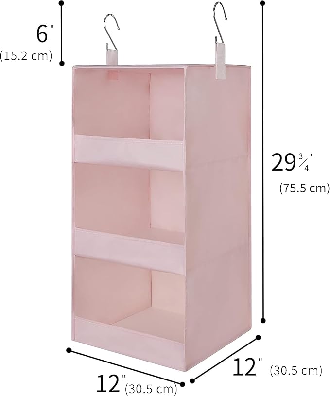GRANNY SAYS 3-Shelf Hanging Closet Organizer, Foldable Storage, No-Sag Support - Image 3