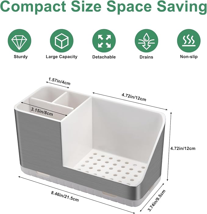 Toothbrush Holders for Bathroom Countertop Organizer | Easy To Clean, Detachable - Image 6