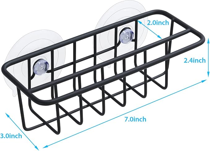 TESOT Sink Caddy Sponge Holder for Kitchen Sink Dish Cloth Hanger 2 Suspension - Image 6