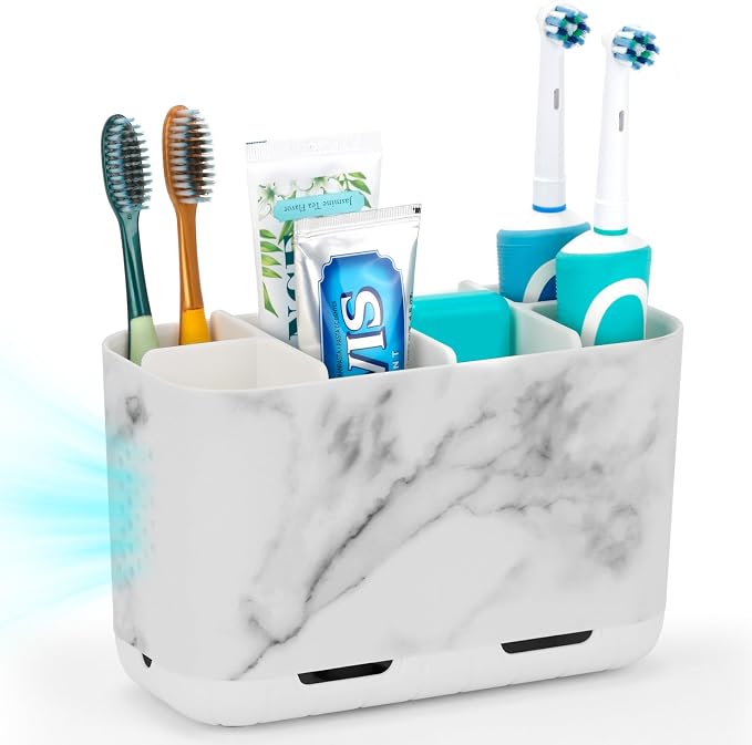 Boperzi Toothbrush Holders for Bathrooms Organizers and Storage, Large Tooth by Boperzi