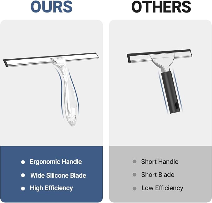 AmazerBath Squeegee for Shower Glass Door, Shower Squeegee for Glass Doors - Image 3