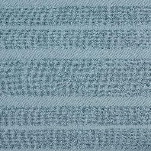 KitchenAid Albany Kitchen Towel 4-Pack Set, Fog Blue/White - Image 3