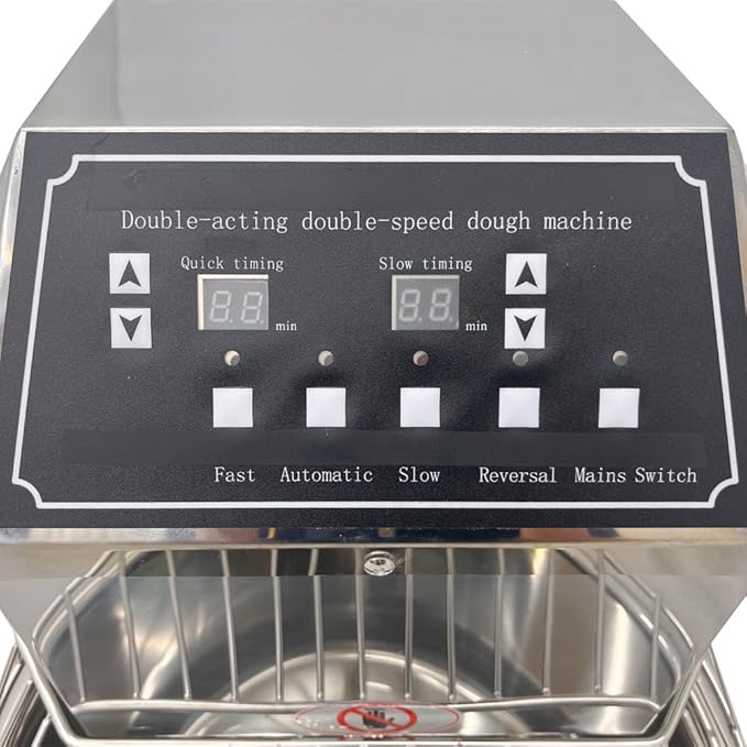 110V 1.25KW Commercial Dough Kneading Mixer Inverter Models Heavy Duty Stand Mixer 20QT Electric Dough Kneading Machine for Bakery Pizzeria