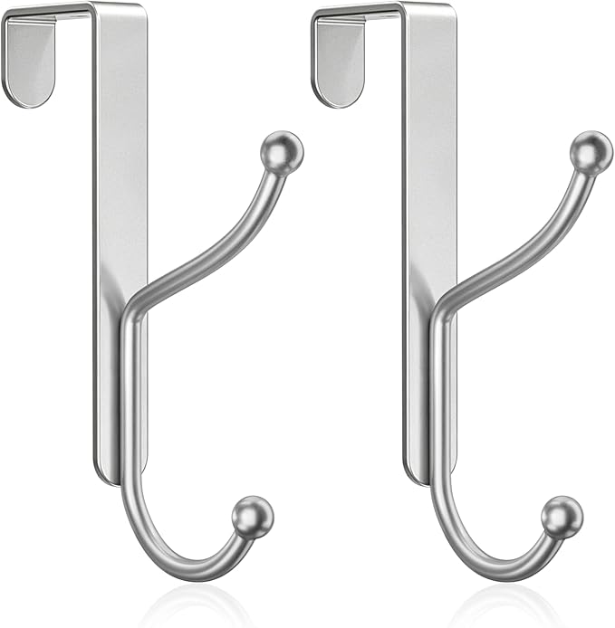 niffgaff Over Door Hook 2-Pack, Heavy Duty Door Hanger, Fits Interior Doors 1.4 by niffgaff
