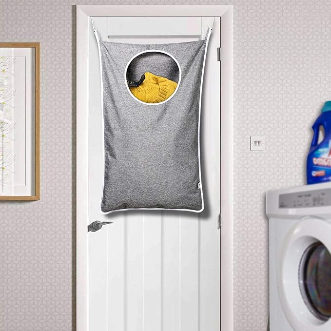 KEEPJOY 2Pack Space-Saving Hanging Laundry Bag, Door Laundry Hamper - Image 4