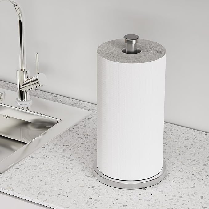 VEHHE Paper Towel Holder Countertop, EVA Weighted Non-Slip Base - Image 7