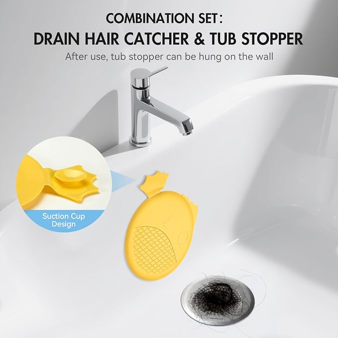 TRAPMATE Bathtub Drain Stopper & Shower Hair Catcher, Shower Drain - Image 6