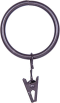 Kenney Clip Rings for 5/8" to 3/4" Diameter Curtain Rods, Oil Rubbed Bronze by Kenney