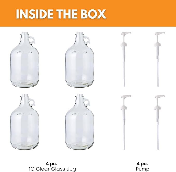 Glass Laundry Detergent Dispenser 4-Pack - Image 2