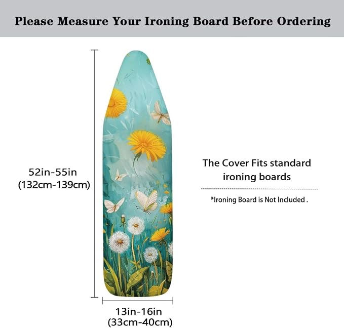 Butterfly Ironing Board Cover Soft Ironing Board Cover Dandelion Flowers Print - Image 5