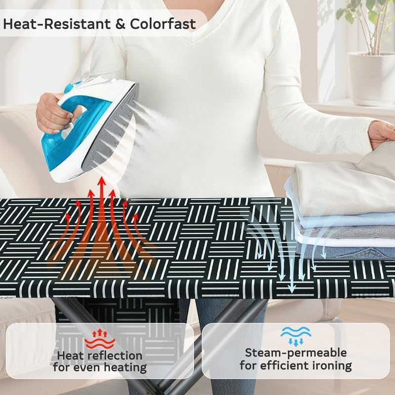 FIOBEE Ironing Board Cover and Pad Extra Thick Iron Board Pad - Image 3